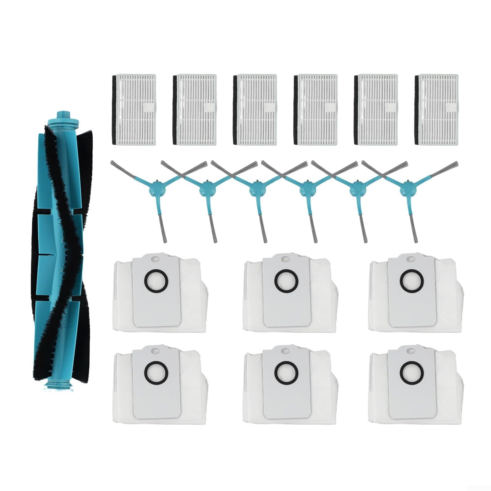 Kit de piezas de repuesto para Cecotec para Conga 9590 9990 10090 AI, juego de bolsas de polvo de filtros de cepillo lateral principal, accesorios de aspiradora para Ultra Power Home Lifestyle Series