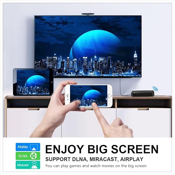 Android TV Box 10.0,X96Q Android TV Box 2GB RAM 16GB ROM Allwinner H313 Quad-Core 64bit with WiFi 2.4G USB Ultra HD 4K H.265 3D Home Smart Player