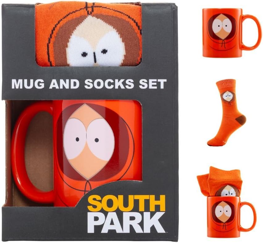 Pyramid International SOUTH PARK (KENNY) MALE MUG & SOCK SET - Fun Kenny Design, Includes Cozy Socks, Durable and Microwave Safe, Awesome Choice for Everyday Use and Comfort