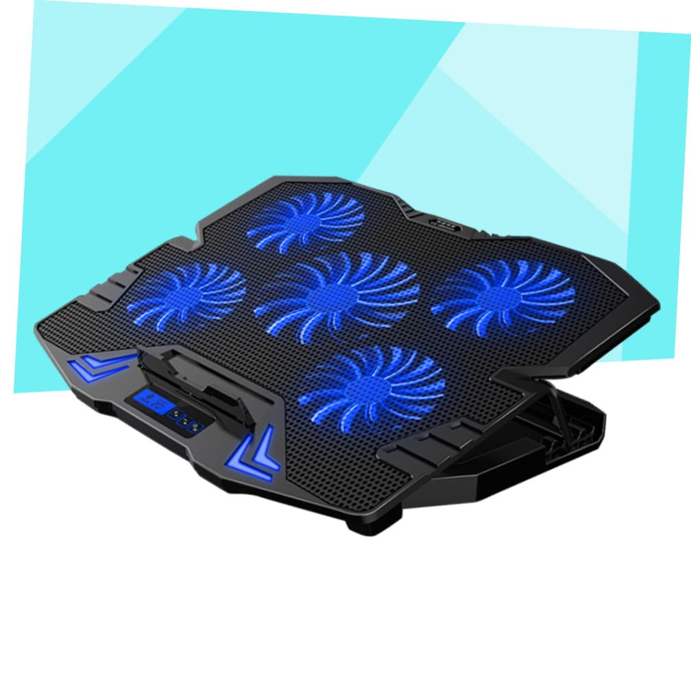 Veemoon Refroidisseur Ordinateur Portable Ajustable avec Ventilateurs Silencieux Support de Refroidissement Noir et Version Tactile