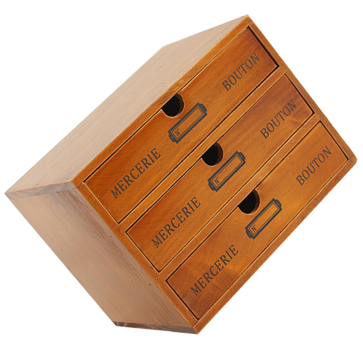 UPKOCH Organizer da Scrivania con Cassetti, 3 Livelli in Legno per Ufficio