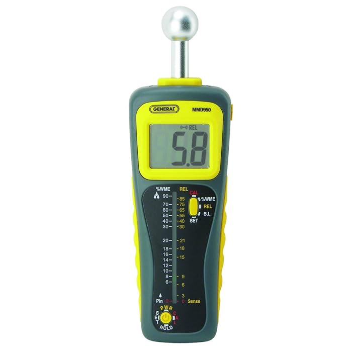 Buy General Tools MMD950 Moisture Meter, Pin Type or Pinless, Deep