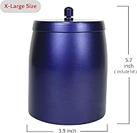 Vista 5 de Cenicero, Cenicero Grande para Exteriores con Tapa, Cenicero para Patio Exterior, de Acero Inoxidable, Resistente al Viento, Sin Humo, para Balcón