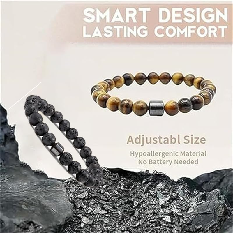 Glame Anti Alcohol Bracelet for Women Men, Glame International Anti Alcohol Natural Stone Mgnetic Bead Bracelets Drink Relief Anxiety Stress Protection Jewelry for Women Men3