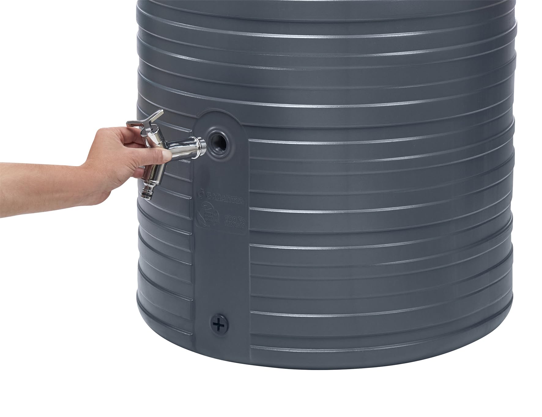 Garantia Grifo de Salida de diseño Cromado 3/4'' | d’eau de pluie, Robinet de sortie en chrome poli avec joint étanche, Accessoire compatible pour réservoir d’eau de jardin