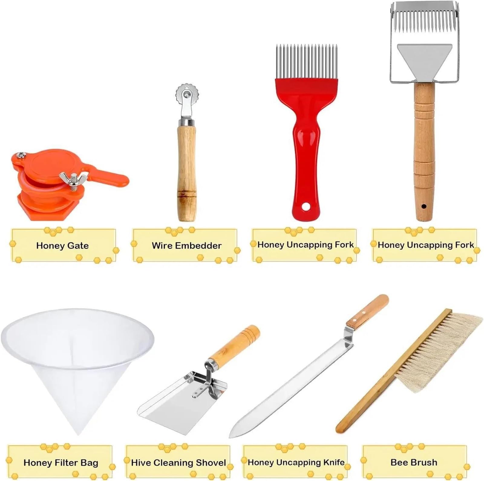 30-teiliges Imkerei-Werkzeugset, Edelstahl-Rauchgebläse, Garten-Aufbewahrungstasche, Imkerei-Starter-Set For Professionelle Imker Und Anfänger