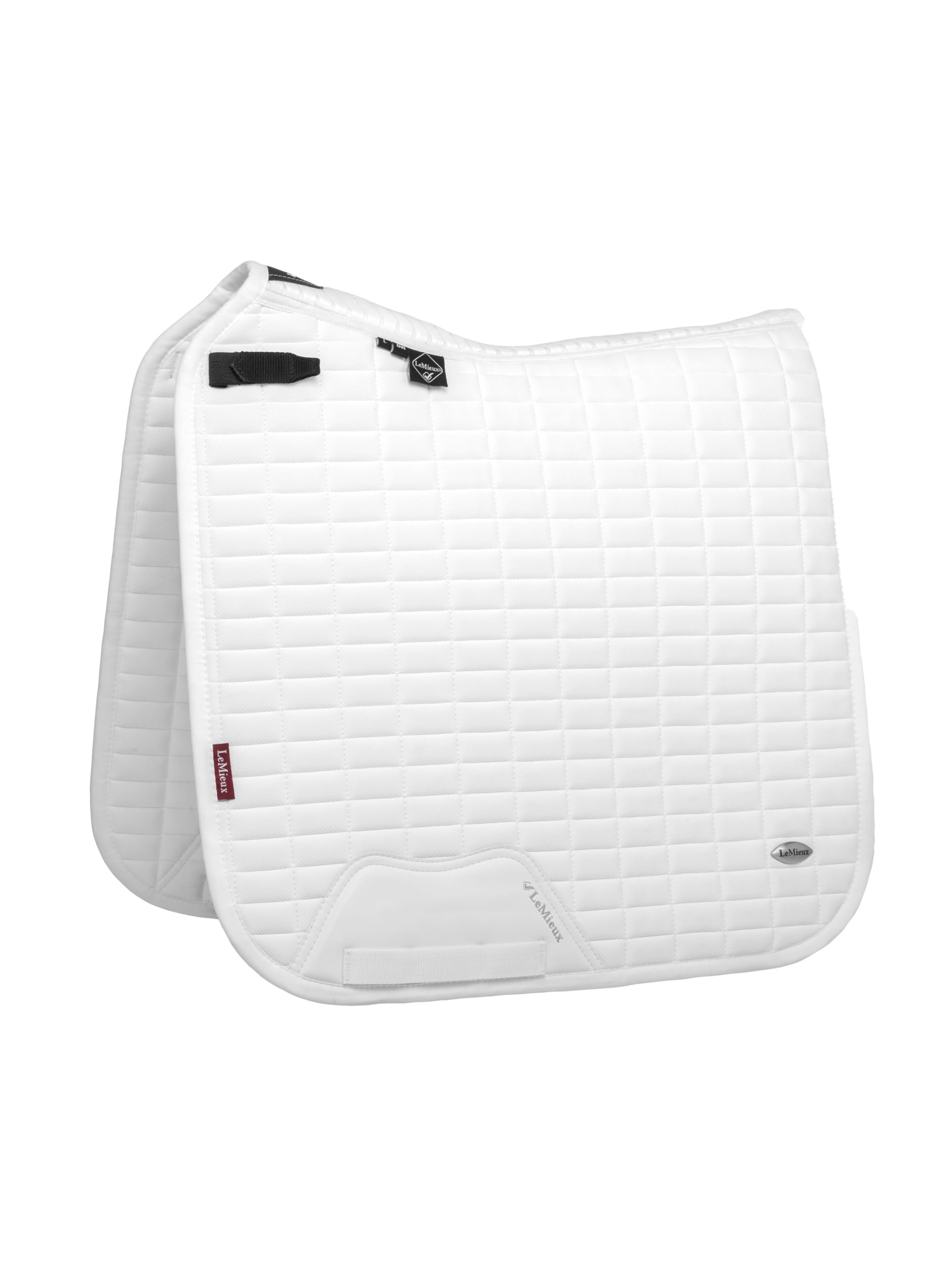 LeMieux Dressage Self-Cool Square Saddle Pad - English Saddle Pads for Horses - Equestrian Riding Equipment and Accessories - White - X-Large — image 1