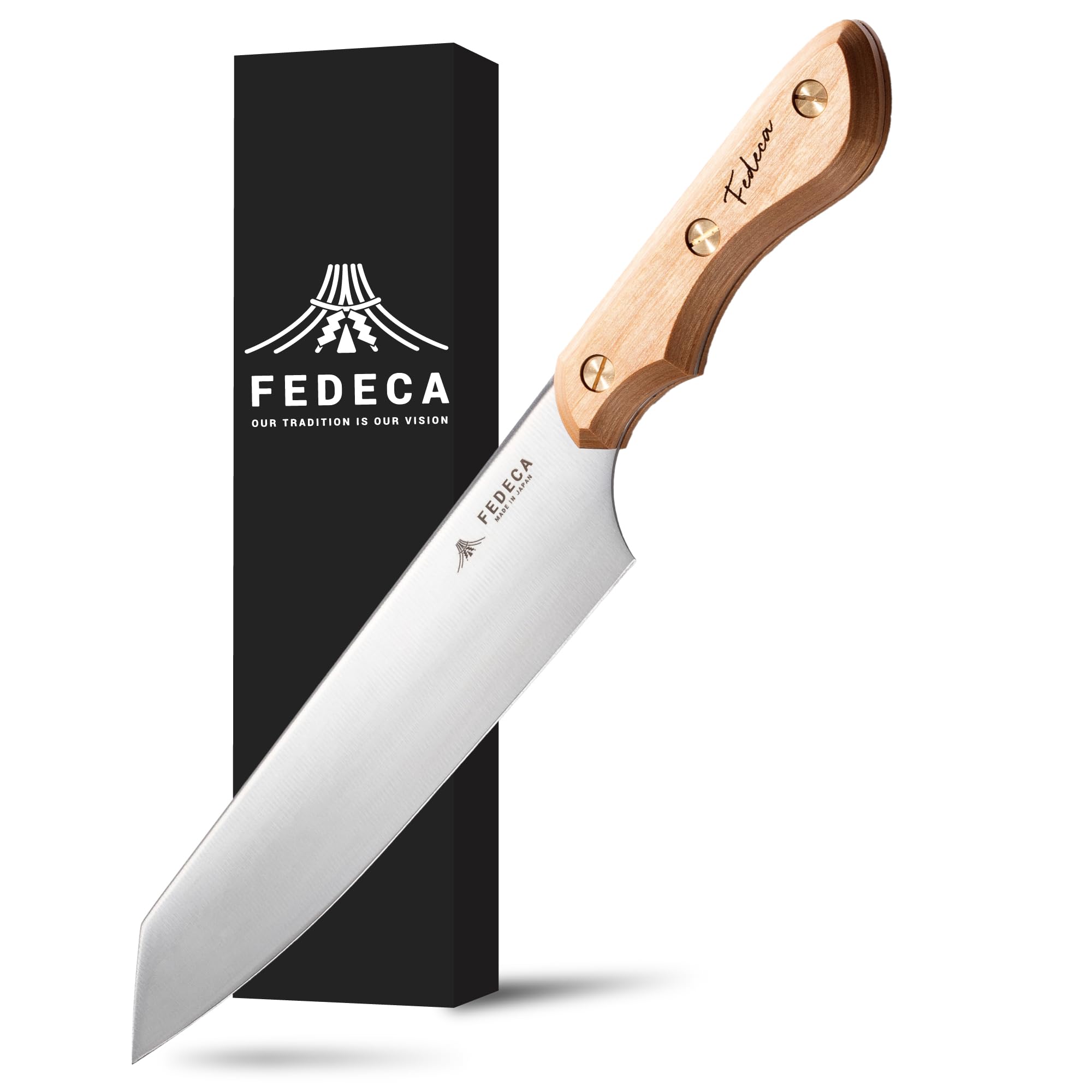 Amazon.co.jp: FEDECA 001069 (プレーンホワイト)三徳包丁 大（積層 