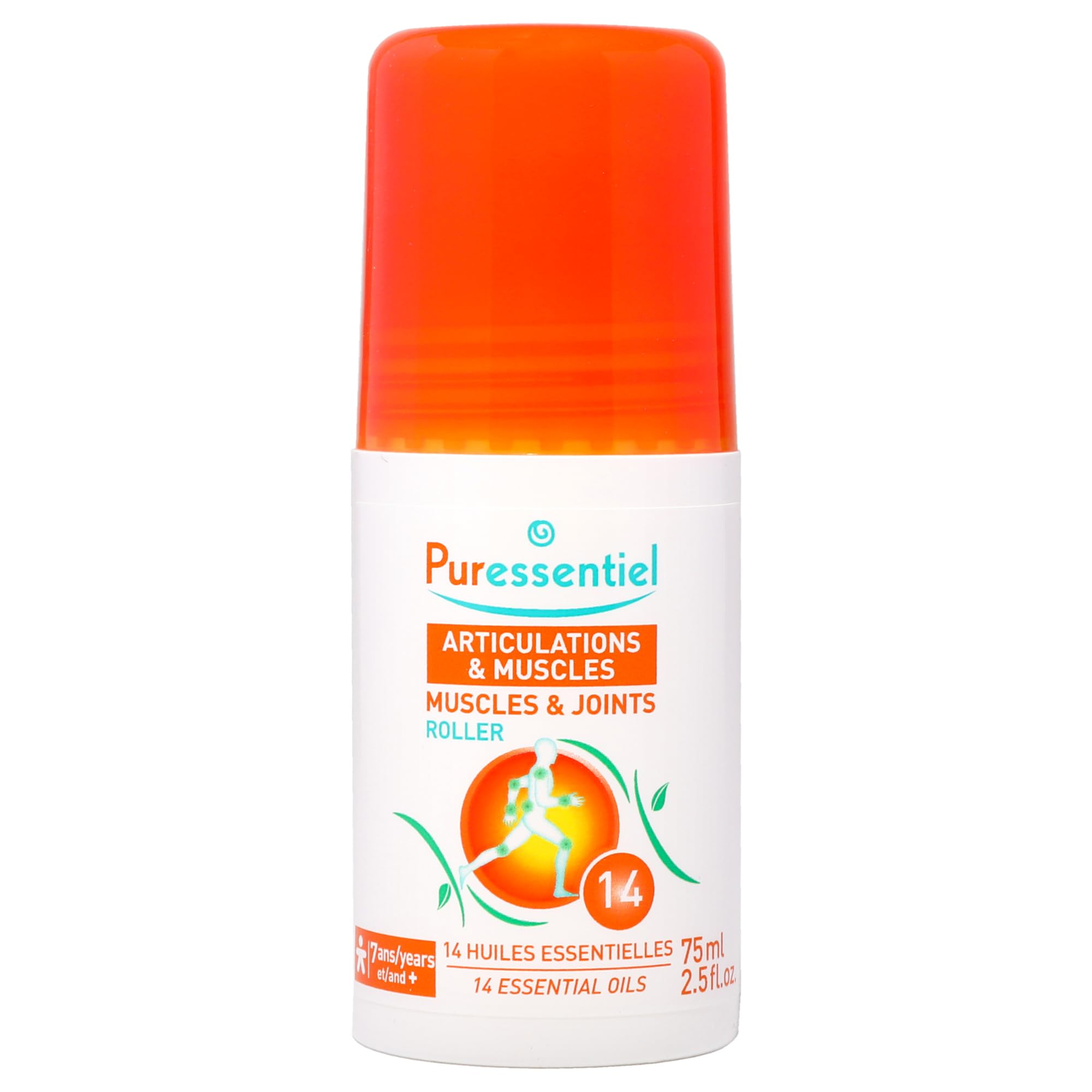 Puressentiel Muscles & Joints Roller 75ml - Tested efficacy, immediate and lasting effect, aches & pains, 100% natural origin, 14 essential oils