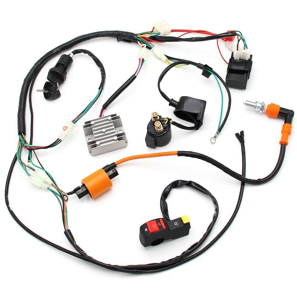 Faisceau de câbles électriques for Moto, for ATV Quad 150 200 250 300cc, Stator CDI Bobine, Assemblage Complet, pièces de Rechange, métier à Tisser