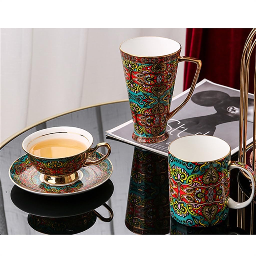 Filiżanka do kawy europejska porcelana kostna kubek filiżanka popołudniowa herbata zestaw