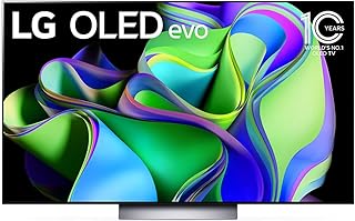 LG C3 OLED evo 55-Inch 4K Smart TV - AI-Powered, Alexa Built-in, Gaming, 120Hz Refresh, HDMI 2.1, FreeSync, G-sync, VRR, WebOS, Slim Design, Magic Remote Included, 55" Television (OLED55C3PUA, 2023)