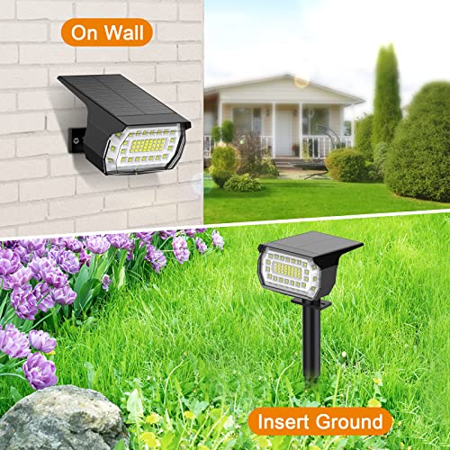 WELALO 57 LED Solar Landscape Spotlights, 2-in-1 Waterproof Solar Powered Garden Lights - Image 4
