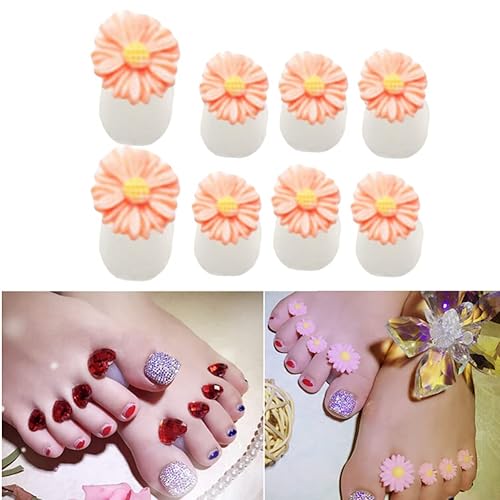 Miniatura 5 de 8 separadores de dedos de silicona, separadores de dedos de flores de margarita, separadores de dedos de pies, separadores de dedos de pies,