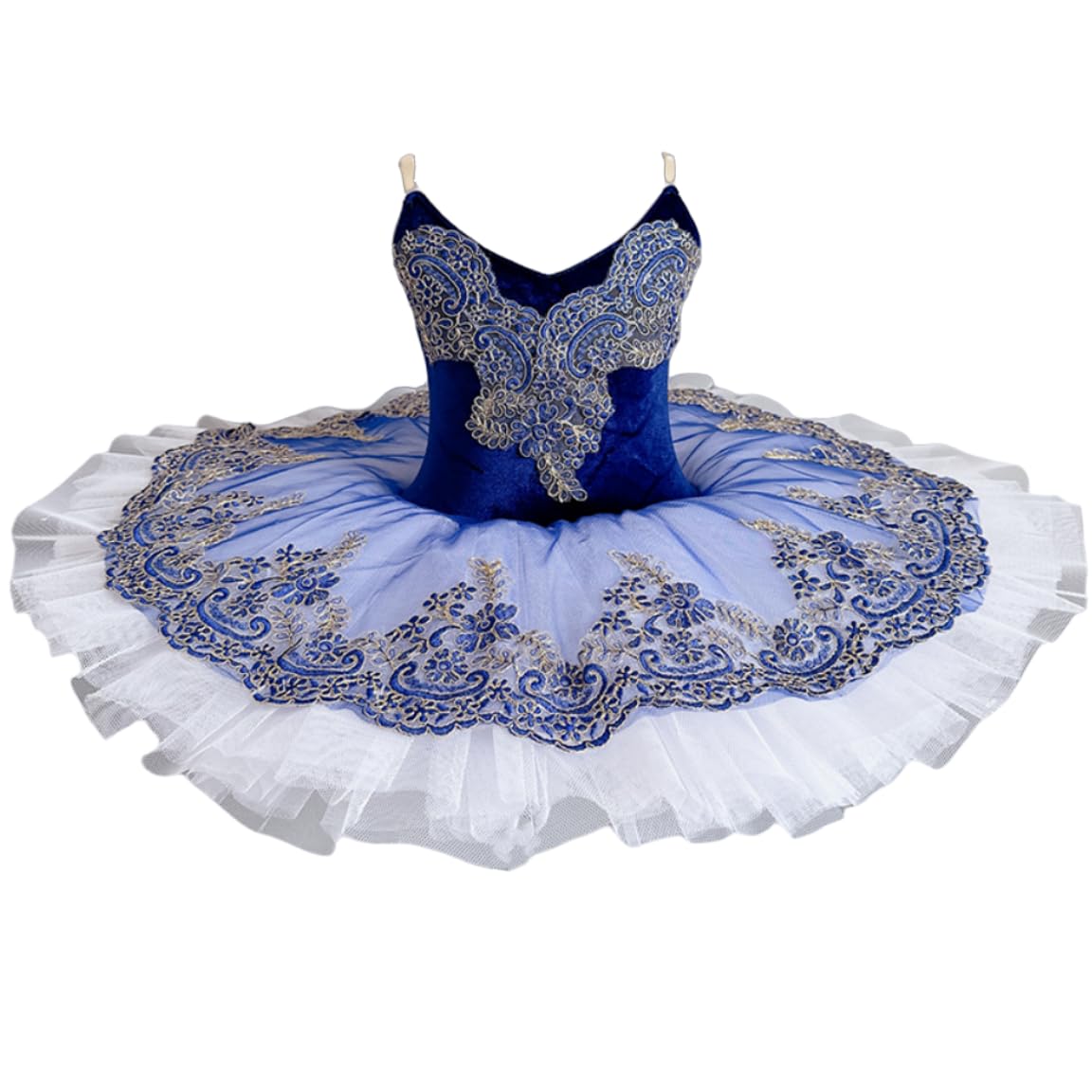 GeRRiT Gonna Blu del Tutu del Balletto delle Ragazze, Vestito Professionale del Tutu del Balletto per Le esibizioni di Danza delle Ragazze Ballerine del Vestito del Partito