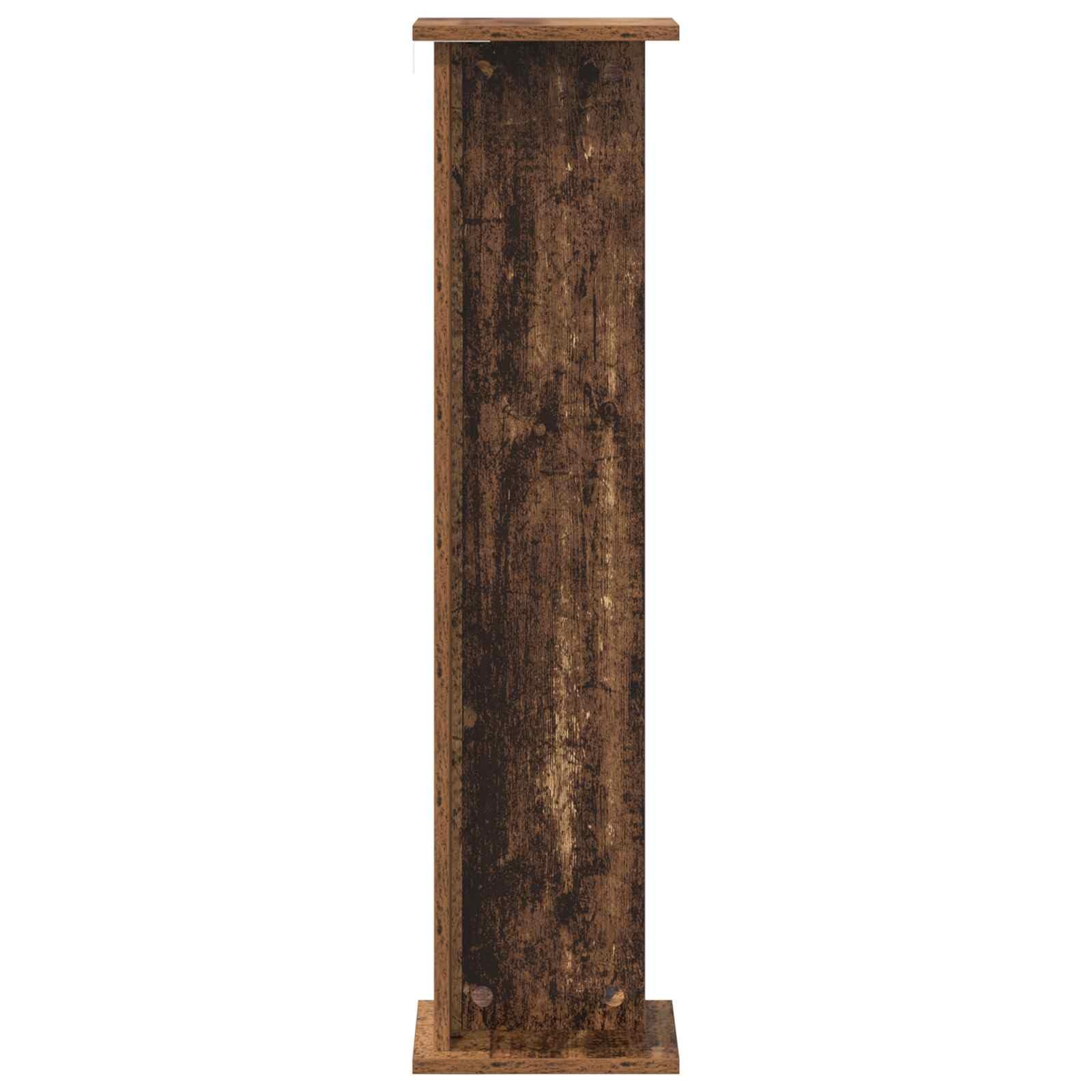 Stojak na rośliny 2 szt. stare drewno 25 x 25,5 x 100,5 cm