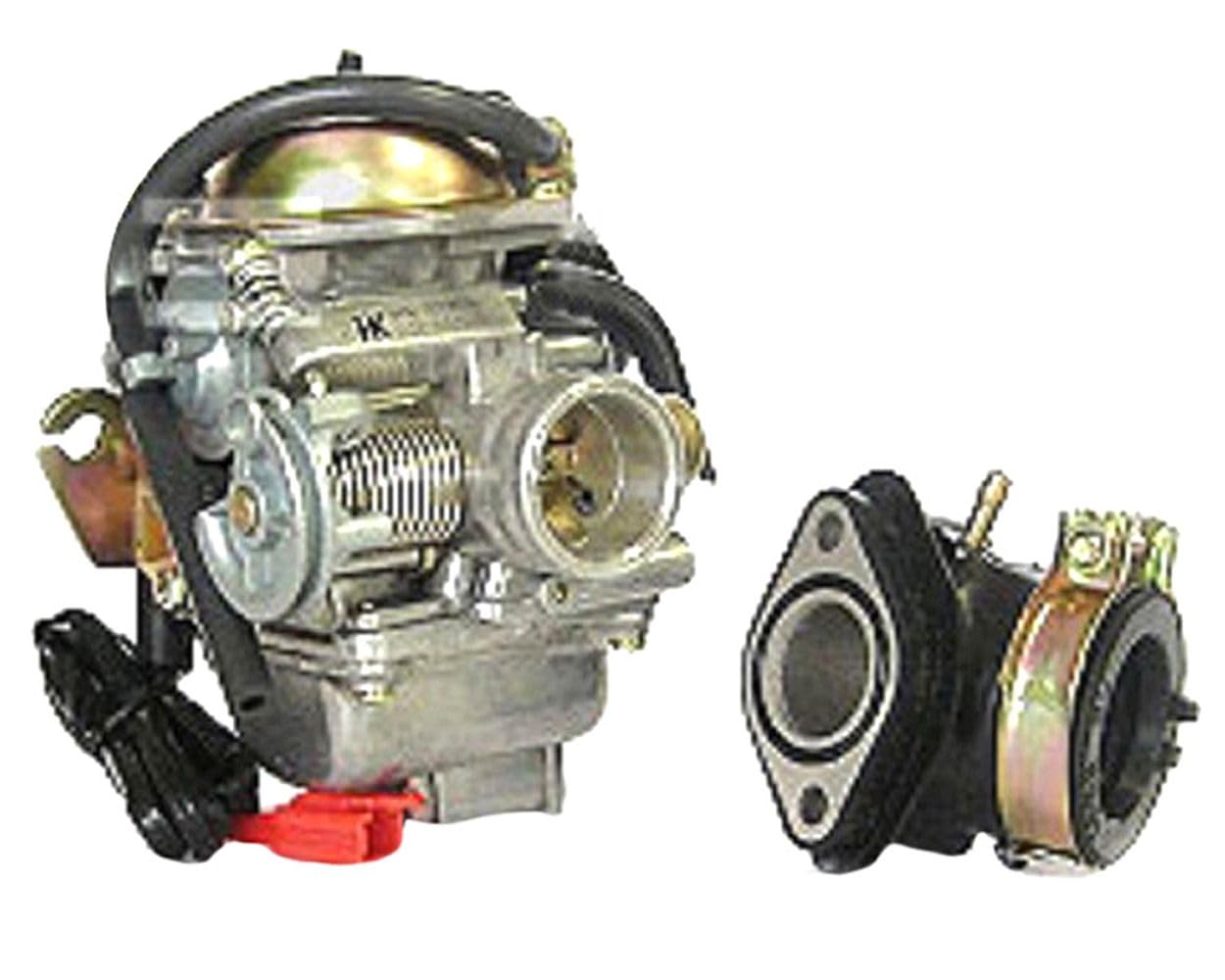 Vergaser 2EXTREME 24mm + Ansaugstutzen 22mm kompatibel mit JINLUN JL50QT-5