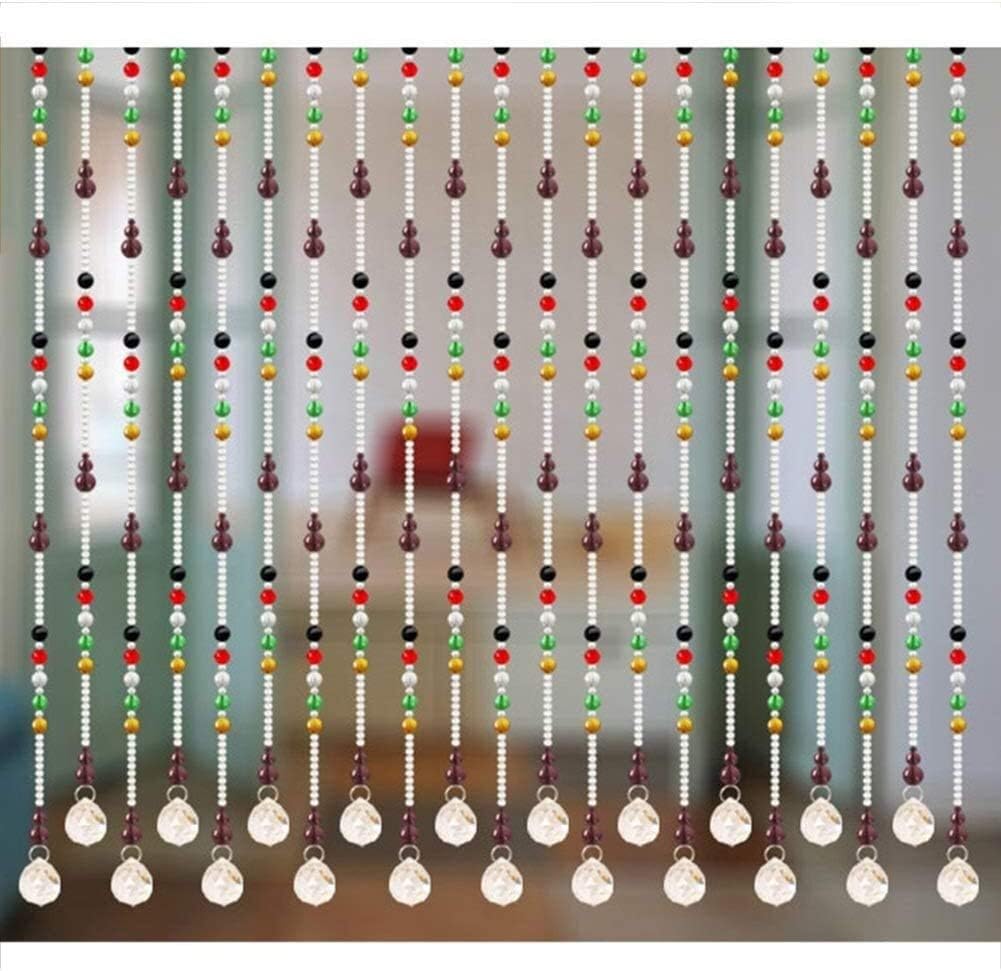 ひものれんビーズカーテン 暖簾 部屋の仕切りのための戸口ビーズの紐のカーテン30の架け橋のビーズのカーテン Color Size 大幅にプライスダウン 90x150cm A