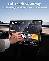 Vista 8 de ESR Protector de pantalla de vidrio templado para Tesla Model 3 Highland (2024), película de vidrio mate con kit de alineación, resistente a
