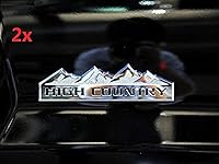 Vista 1 de Yoaoo Paquete de 2 insignias cromadas para puerta trasera de puerta trasera 3D compatible con Silverado 1500 2500Hd Sierra 3500Hd OEM