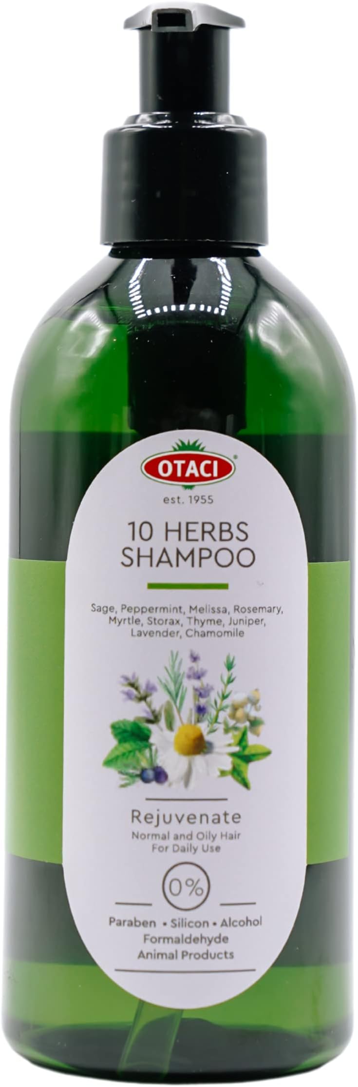 OTACI 10 Herbs Rejuvenating Shampoo – Herbal, Vegan,Cruelty-Free Hair Cleanser for Strong, Shiny & Healthy Hair (250 ml)