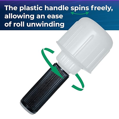 Miniatura 6 de IDL Packaging Mini rollo de envoltura elástica de 3 x 1000 pies de calibre 80 4 rollos con mango de plástico película de plástico transparente extra