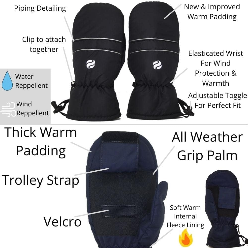 Surprizeshop Winter Golf Mitts Pair, Navy - Image 5