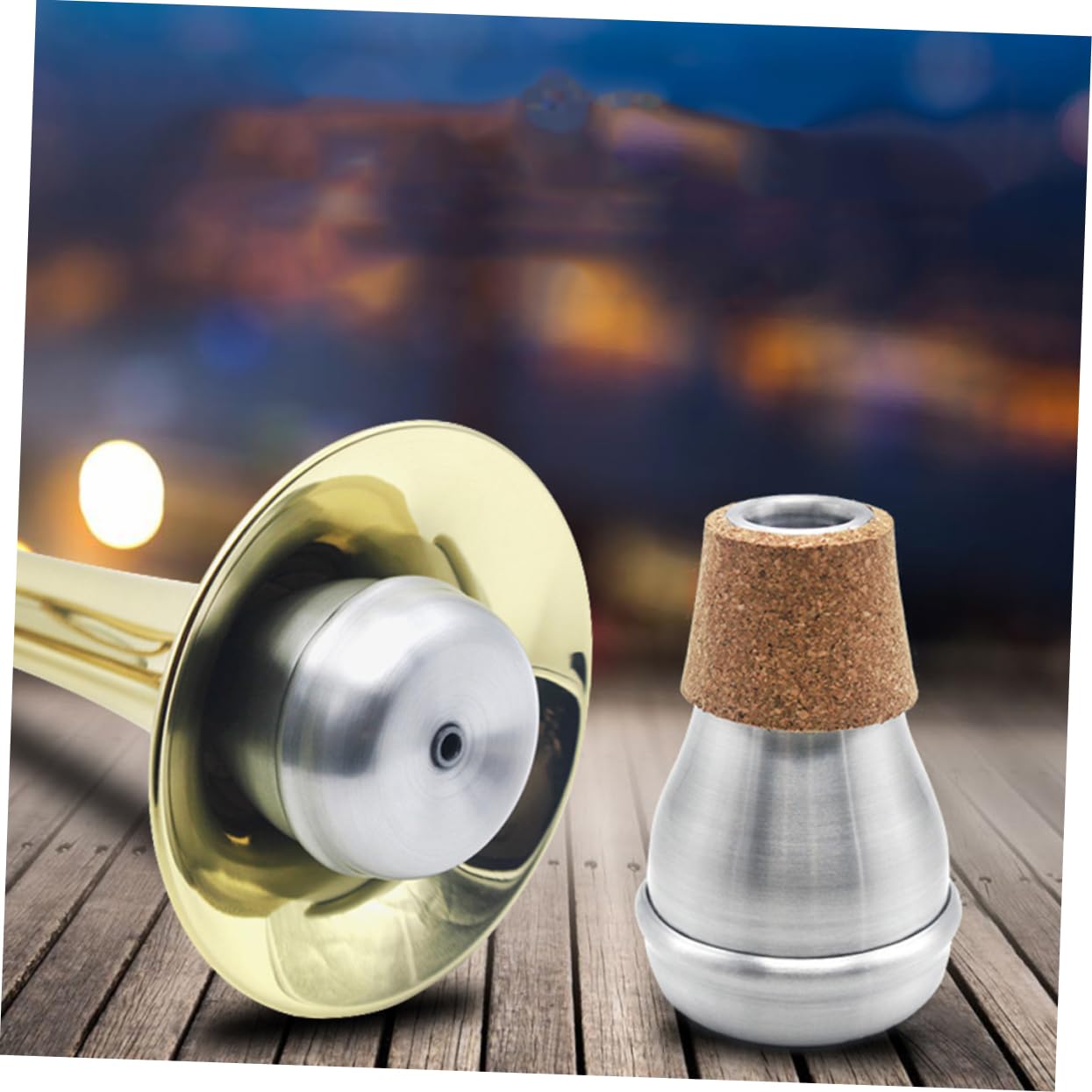 UPKOCH Sordina per Tromba in Alluminio Portatile Qualità del Suono Migliorata, Accessorio Musicale per Jazz e Performance Musicali