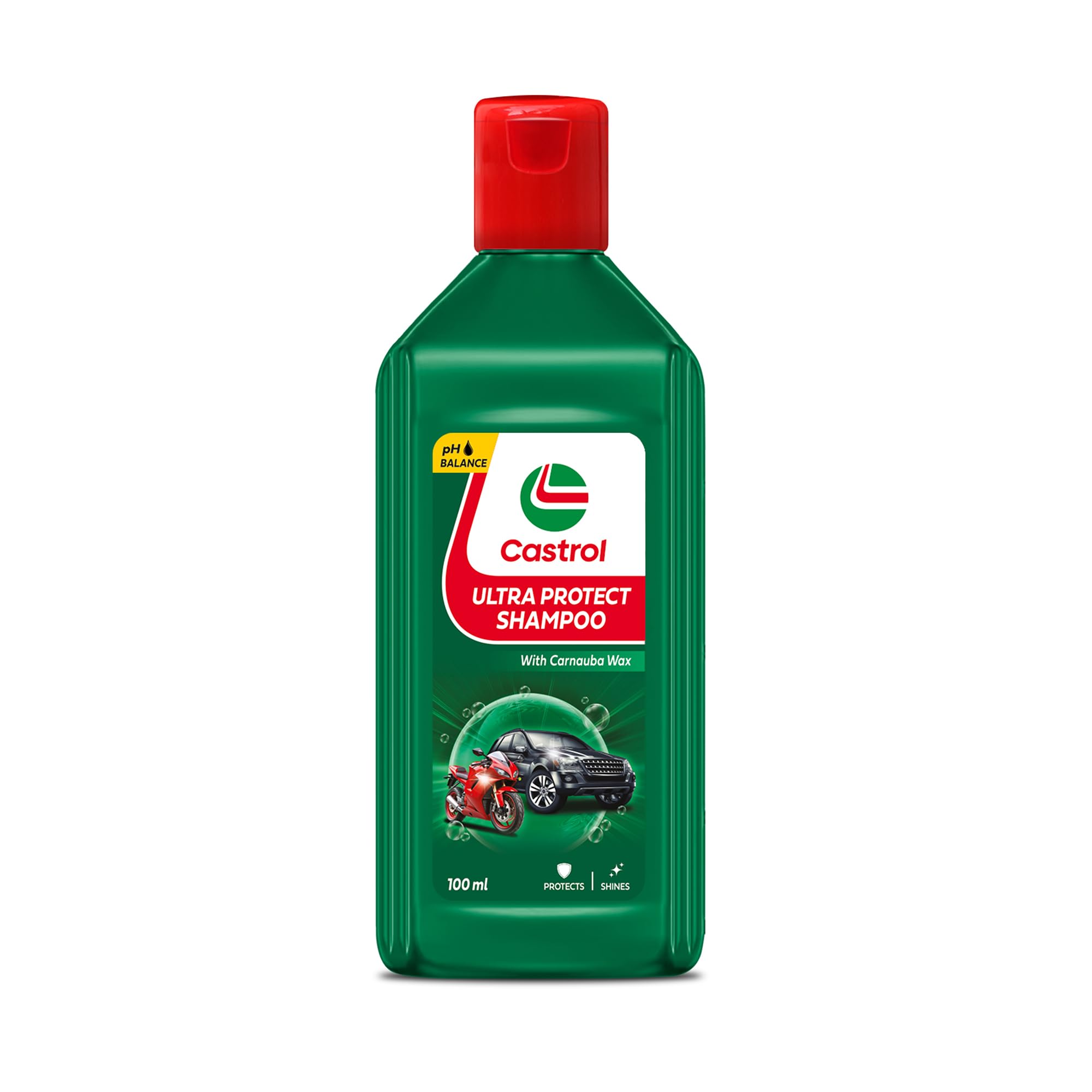 Castrol Ultra Protect Car/Bike Shampoo (100 ml) | pH-Balanced Wash with Carnauba Wax | Deep Clean, Rich Foaming, Streak-Free Shine | Safe on Paint & Coatings | Water-Repellent Finish-image-38