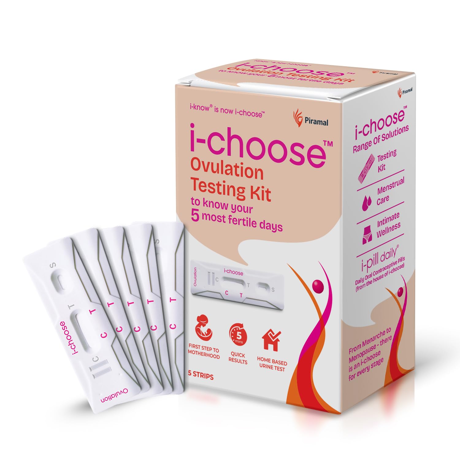 I-know ovulation test kit for women planning pregnancy - 5 strips, Mul