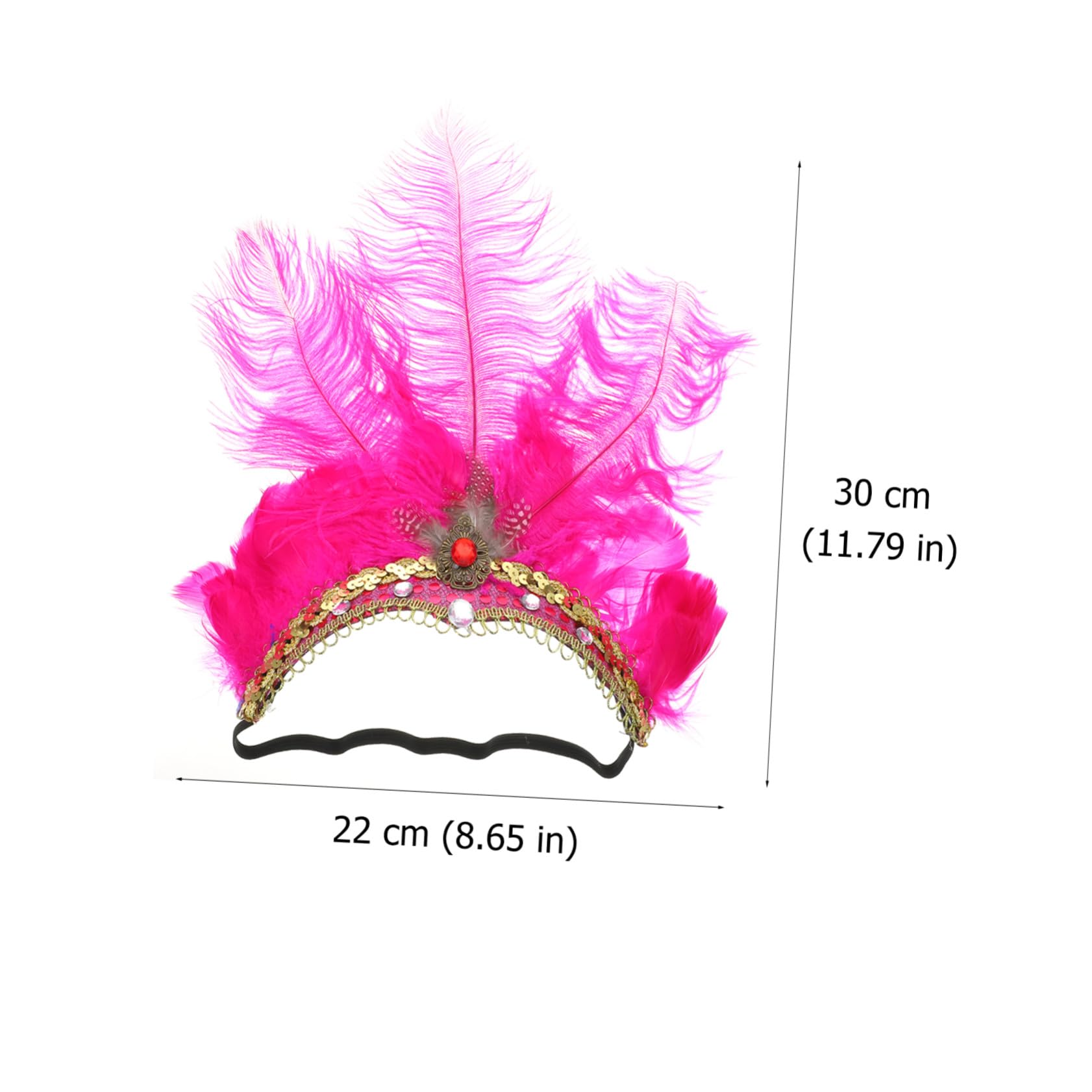 VICASKY Fascia Chioma Piume per Spettacoli e Feste Donne Design Raffinato e Decorativo