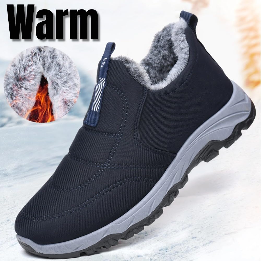 Scarpe Ortopediche Donna Uomo Invernali Scarpe Slip-on Sneaker | Boots Stivaletti Invernali Imbottiti Impermeabili, Scarponi Stivali da Neve Antiscivolo Foderato