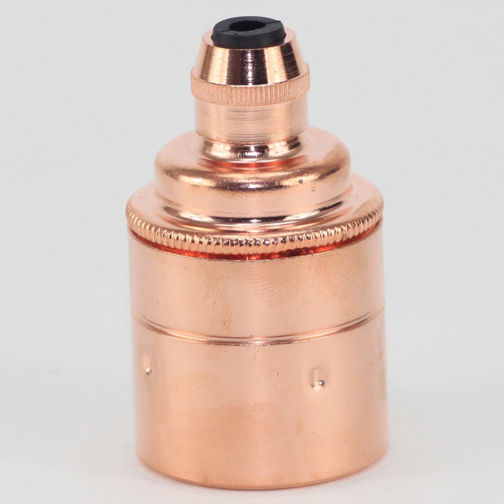 Lamp Holder | ES | E27 | Edison Screw Pendant Lamp Holder with Cord Grip Made in The UK Coper