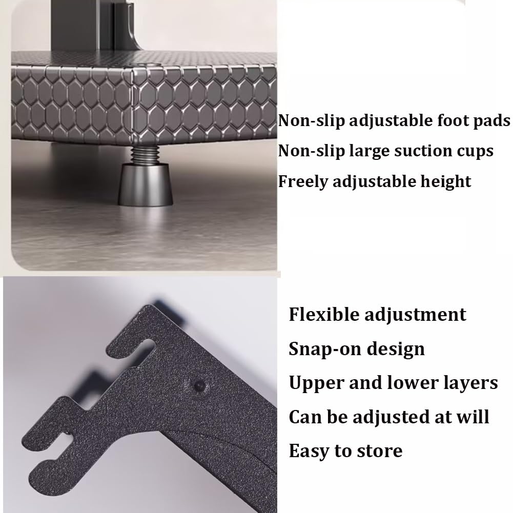 Organiseur robuste sous armoire pour casseroles et poêles - Solution pour économiser de l'espace - 40,4 x 26,4 x 21,1 cm