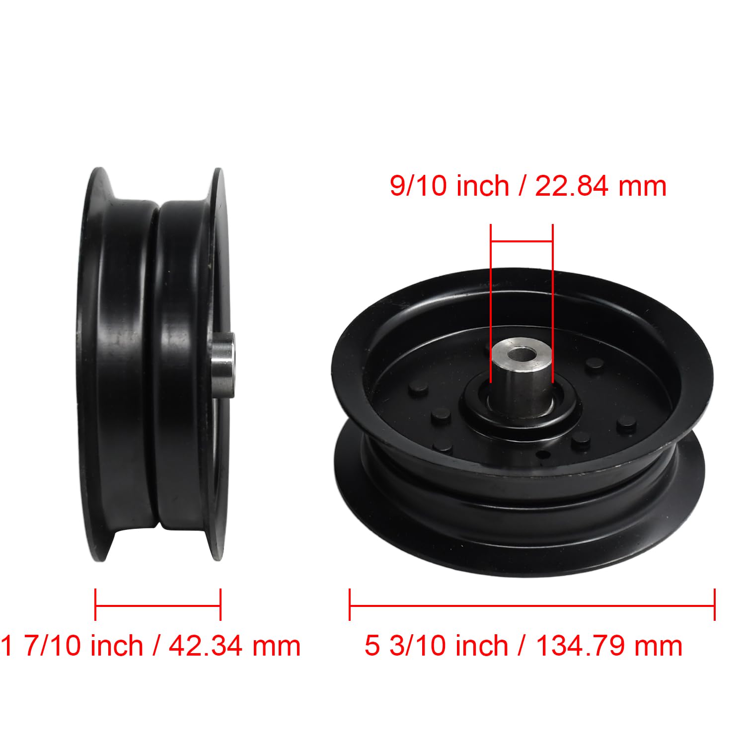 その他 iii Parts Camp 196106 Flat Idler Pulley Replaces AYP/Roper/Sears