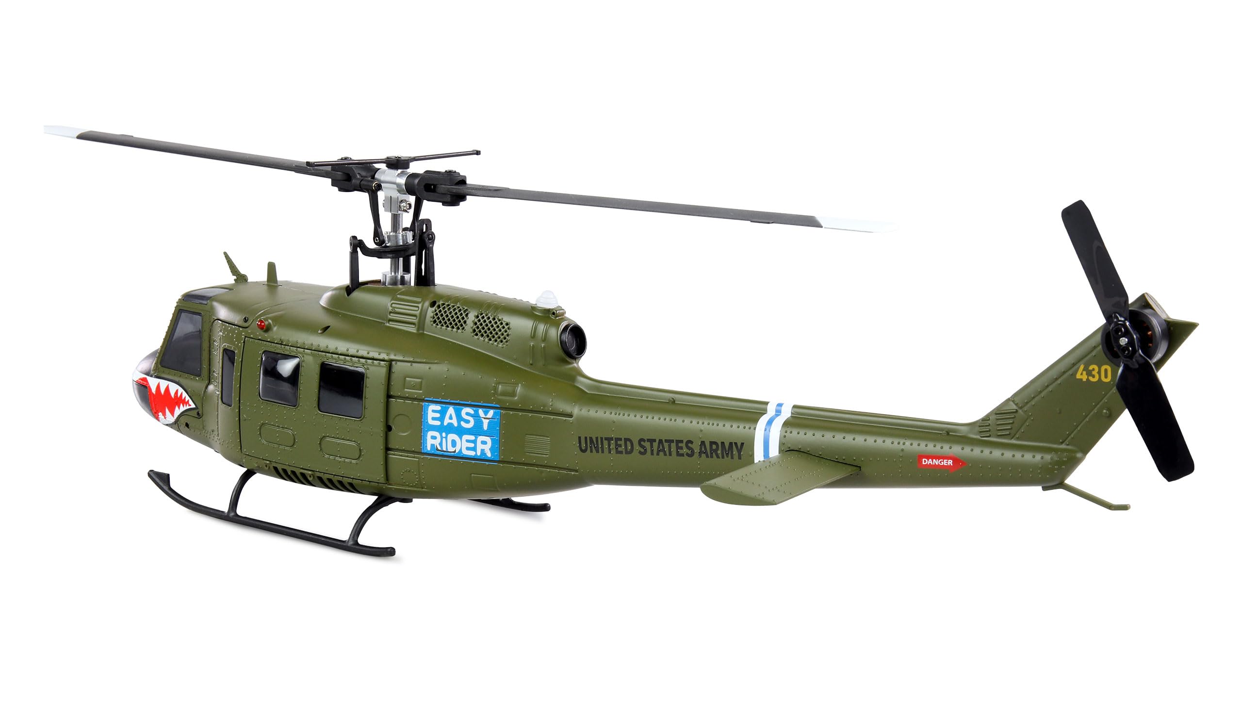 Amewi UH-1 PRO brushless CP Elicottero 6 canali 6G RTF RC telecomandato, verde