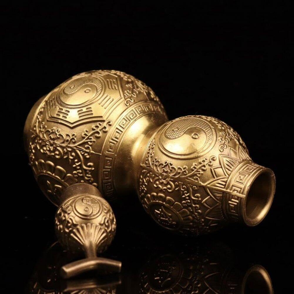 Danlai Gold Gourd Feng Shui Wu Calabash Ornament Lou Pendant Housewarming Sculpture Decor Table Home En Lucky Decorations Decoration