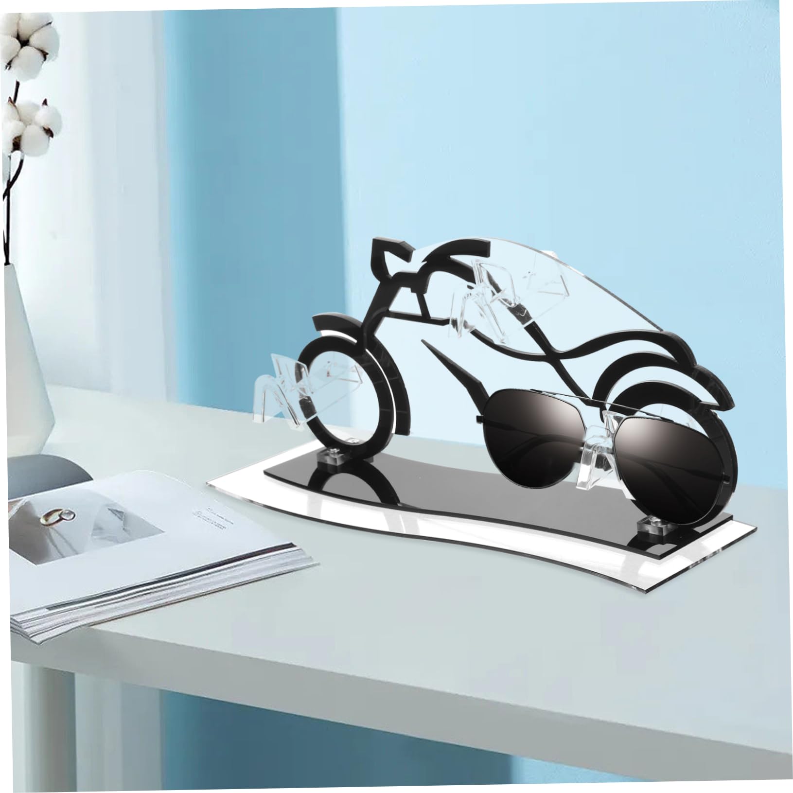 Espositore Acrilico Per Occhiali Da Sole Forma Di Supporto Elegante e Stabile Per Occhiali Organizer Da Tavolo Per Sunglasses e Eyewear Design Creativo e Funzionale
