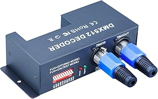 JOYLIT DMX512 Decorder 4 Channel 4x4A 192W RGBW LED Controller DC 12V-24V for RGBW 5050 3528 LED Strip Light