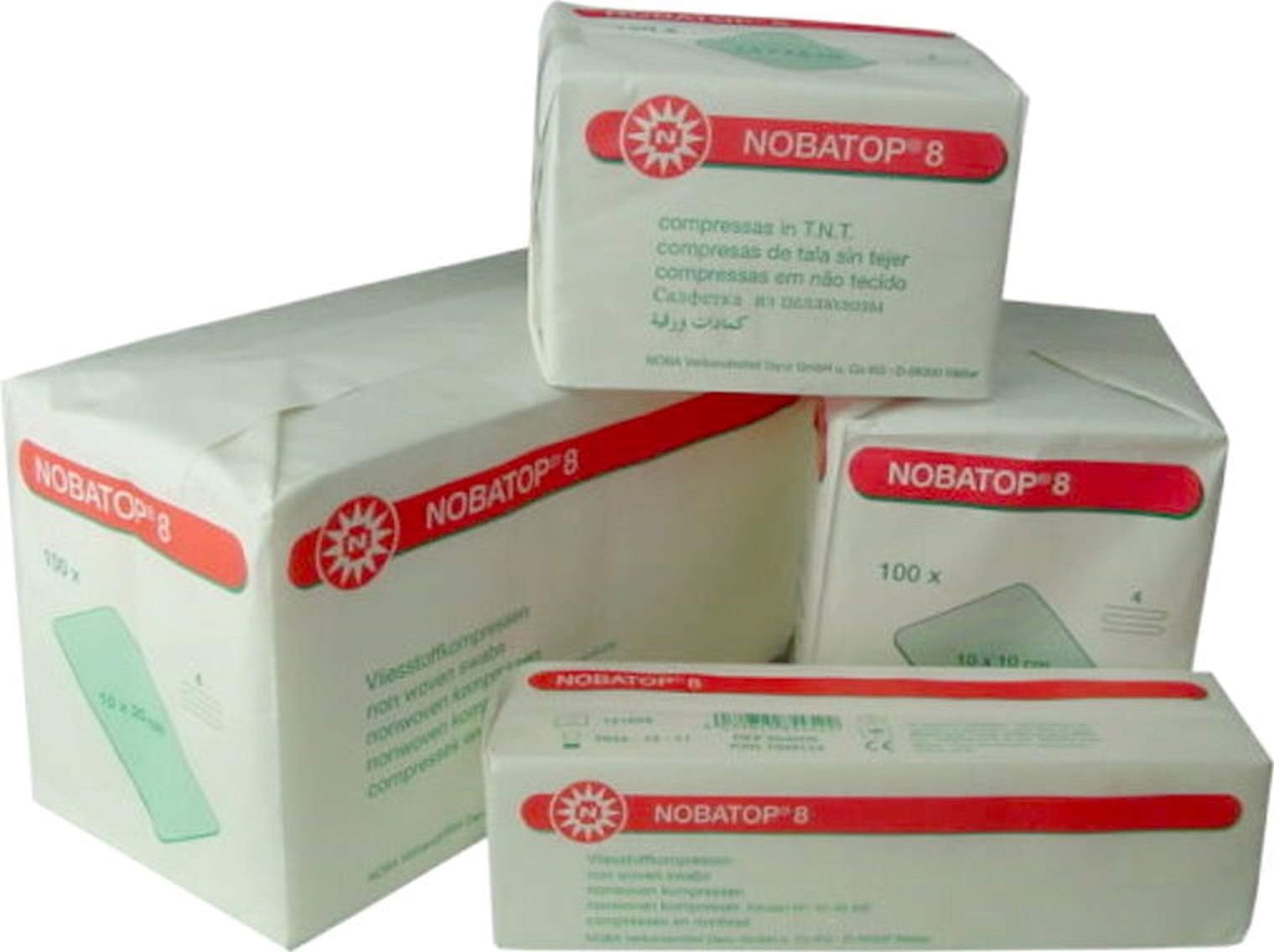 Mull Kompressen 10 x 10 cm, 8-speed non-sterile, 100 Piece Pack - Mullkompressen