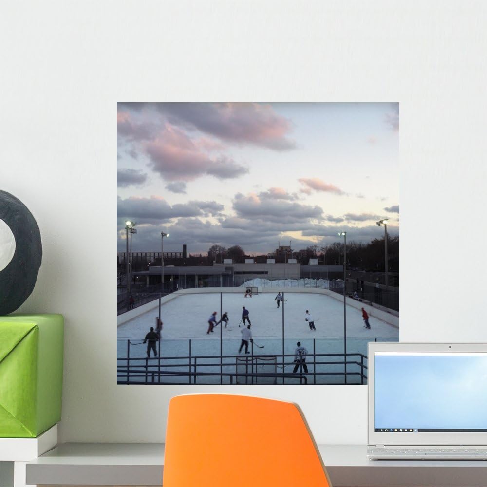 Wallmonkeys Outdoor Hockey Wall Mural Peel and Stick Graphic (18 in H x 18 in W) WM47328