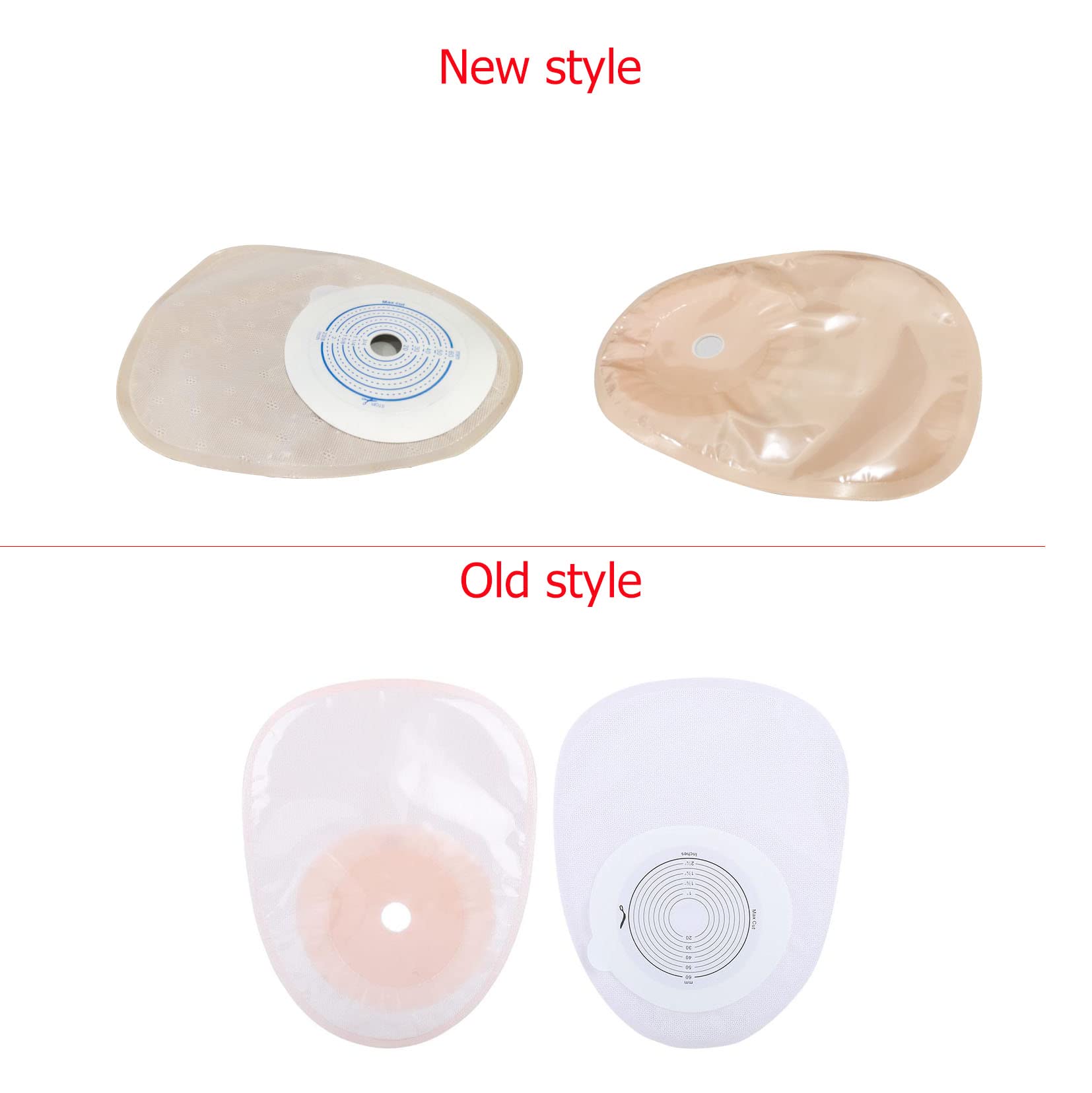 10 bolsas de colostomía, bolsas desechables de ostomía con adhesivo hidrocoloide respetuoso con la piel, bolsa transparente y autosellado para reducir el riesgo de fugas