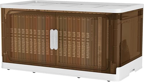 Contenedores de almacenamiento plegables con tapas, contenedores de almacenamiento apilables de plástico, caja de almacenamiento plegable,