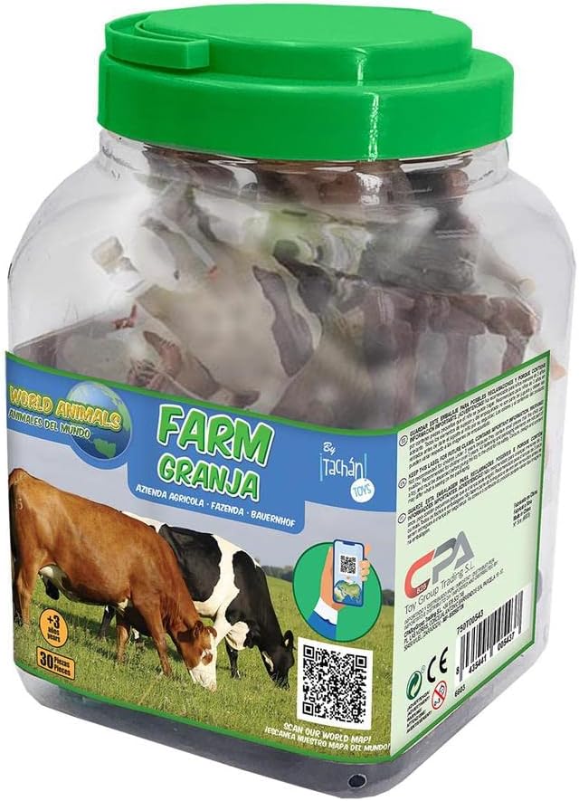 LA&V Val- Bote Granja 30 Piezas 6603 TACHAN Juguetes, Multicolor (750T00543)