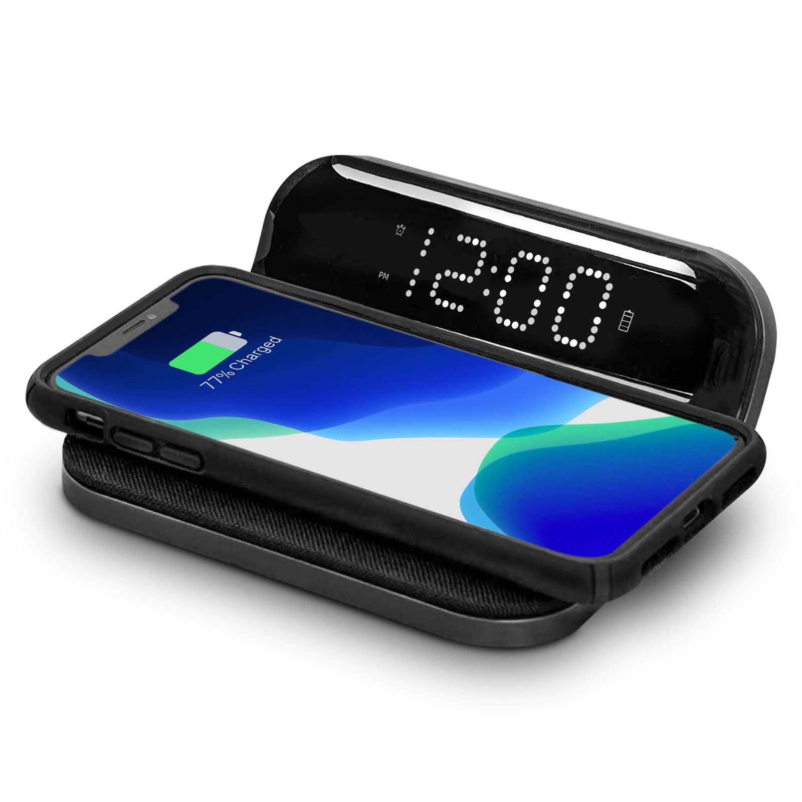 USBERG Digital Alarm Clock with Wireless Charging,3 Brightness Levels