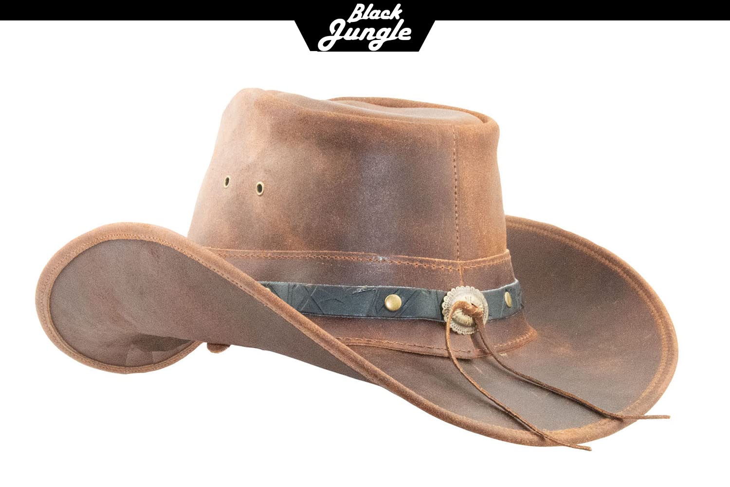 Black Jungle Ontario Outdoor Western - Sombrero de piel para hombre, unisex, diseño de Australia