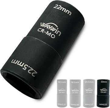2-1 Double Ended Damaged Wheel Nut Socket 1/2-Inch Impact Socket Wall Impact Flip Socket 22 22.5 mm