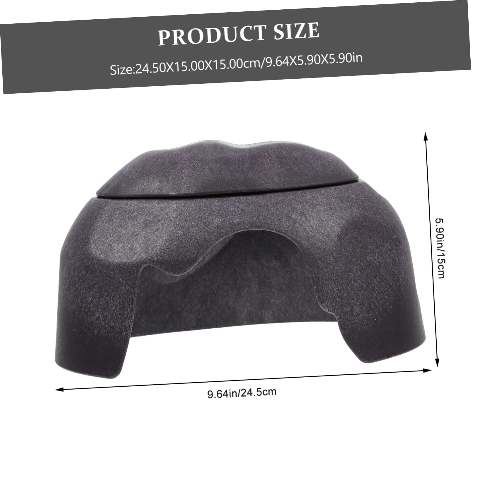 Cachette de Reptile en Céramique et Plastique pour Aquarium, 1 Set | Couleur Café, avec Gamelles, pour Poissons et Geckos, Décor de Bac, Format Adapté aux Vivariums