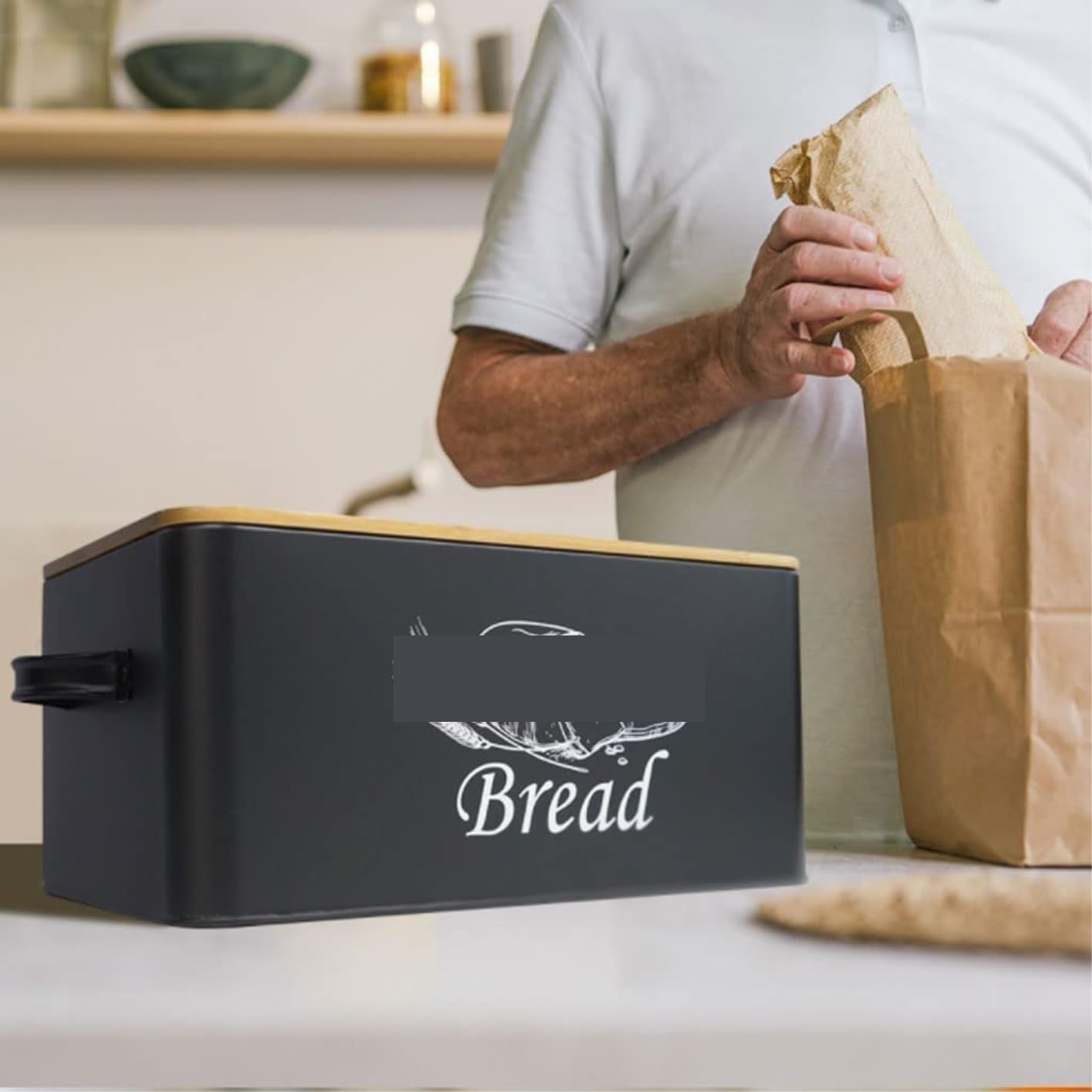 Brotkasten Brotbox Retro Brotkasten Aus Metall Moderner Bauernbrotkasten Brotaufbewahrungsbehälter Mit Schneidebrettdeckel Vintage Modern