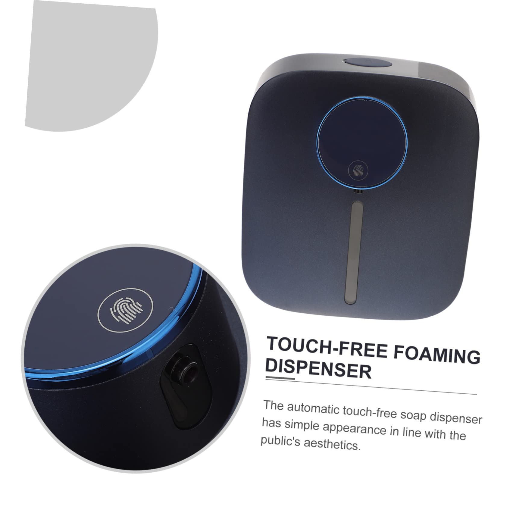 SOLUSTRE Wall Mounted Touchless Foaming Soap Dispenser Rechargeable Automatic Sensor Soap Dispenser for Hand and Shampoos Compact Design for Bathrooms and Hotels